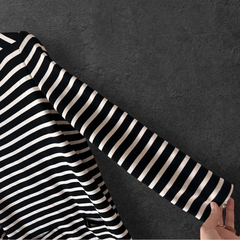 Kate Spade Broome Street Stripe Everyday Shift Dress Black Size XS